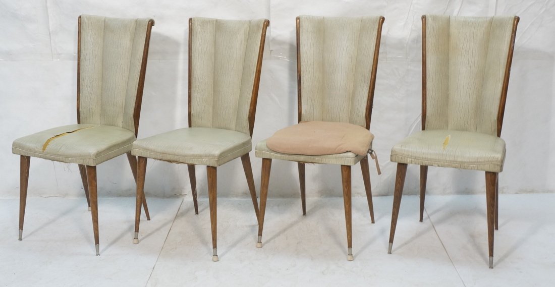 Set 4 Italian style Tall Back Dining Chairs. Tape (1 of 9)