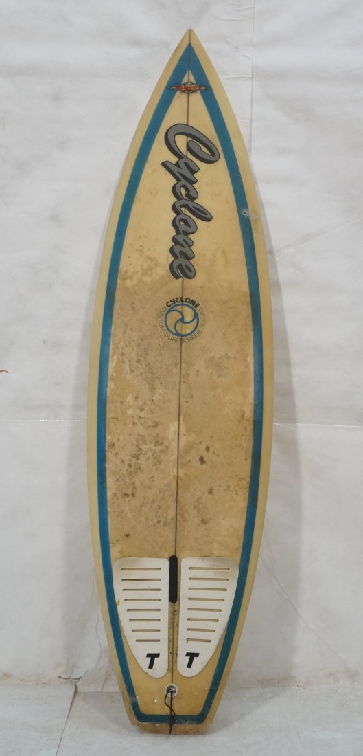 Vintage CYCLONE Custom Fiberglass Surfboard (1 of 9)