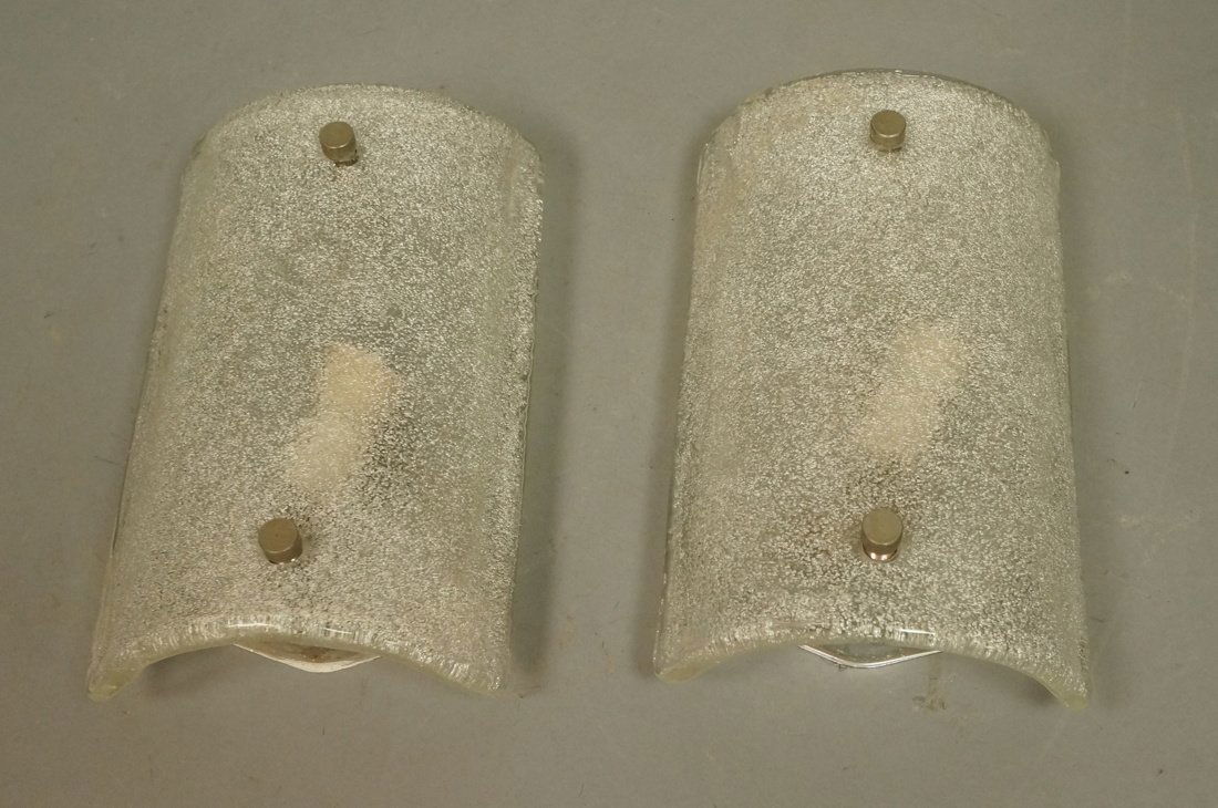 Pair of Murano Italian Art Glass Pulegoso Sconces (1 of 8)