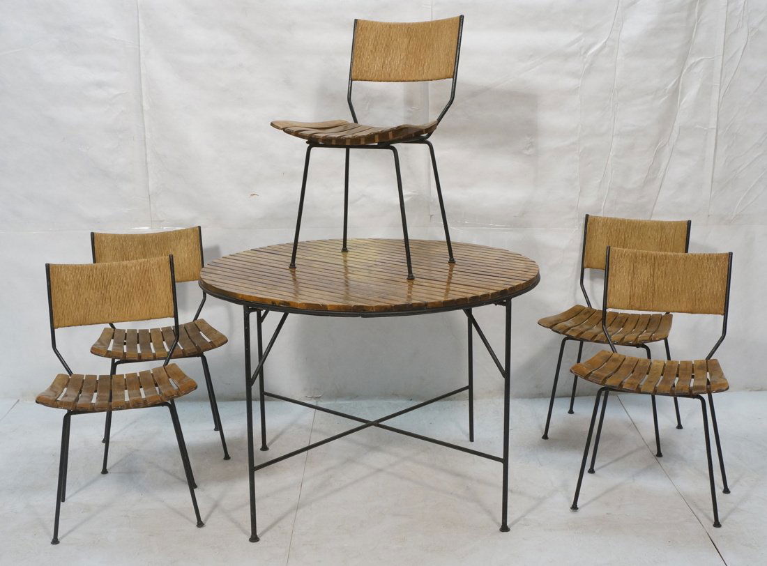 ARTHUR UMANOFF Dining Table & 5 Chairs. Hairpin i (1 of 10)