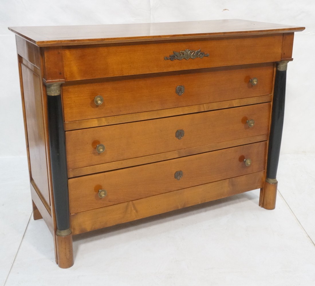 French Empire style Four Drawer Bachelors Chest. (1 of 8)