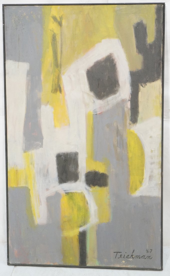 Large TEICHMAN de Stijl style Oil Painting. Yello (1 of 8)
