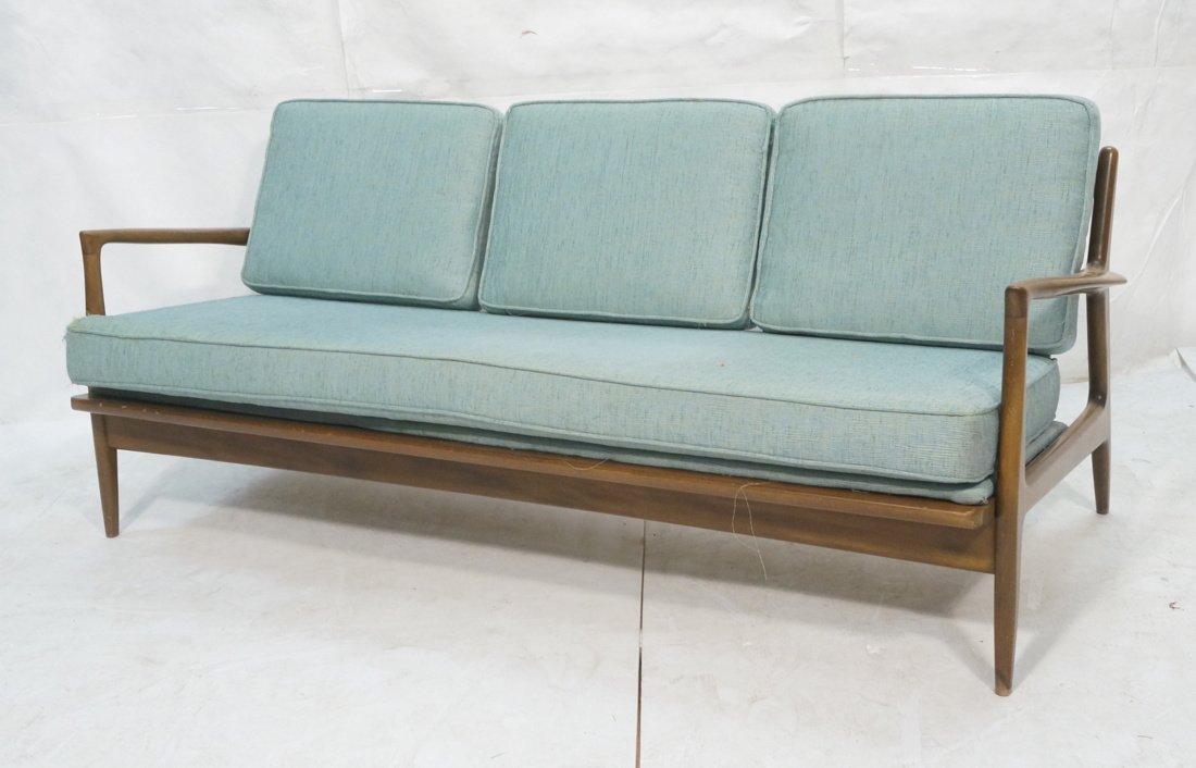 Danish Modern KOFOD LARSEN Couch Sofa. Open arm f (1 of 8)