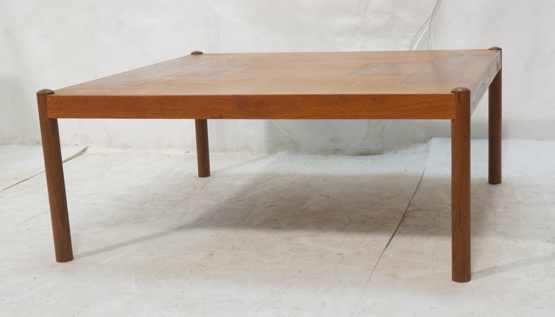 Danish Teak Modern Square Coffee Cocktail Table. (1 of 10)