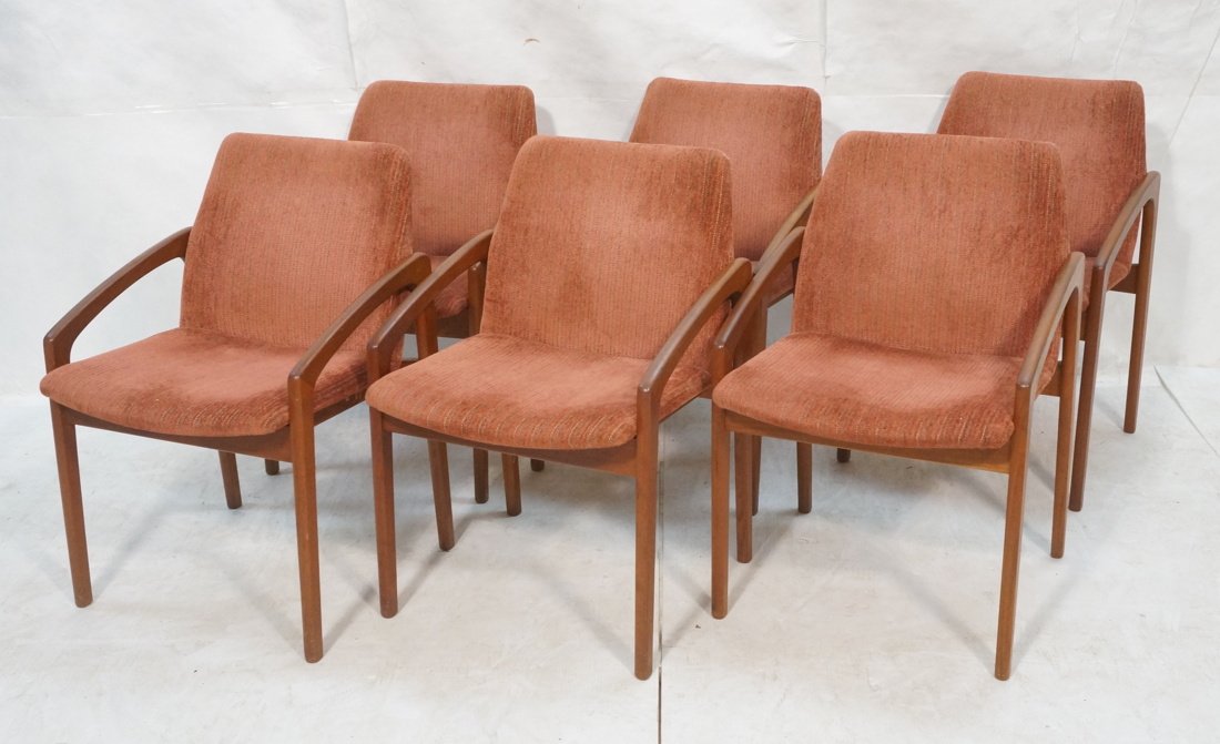 Set 6 KAI CHRISTIANSEN Arm Dining Chairs. Danish (1 of 10)