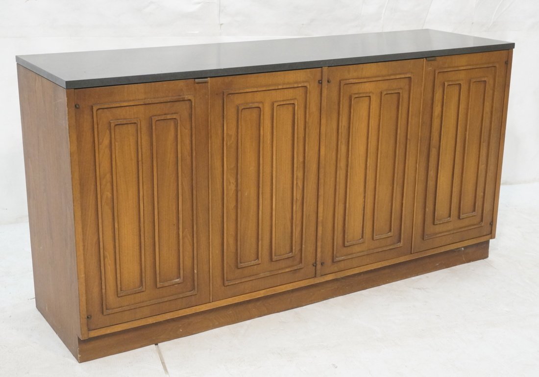 Slate Top Credenza. Four Doors with paneled detai: Slate Top Credenza. Four Doors with paneled details. BROYHILL PREMIER SCULPTURA. -- Dimensions: H: 30.75 inches: W: 60 inches: D: 18 inches ---