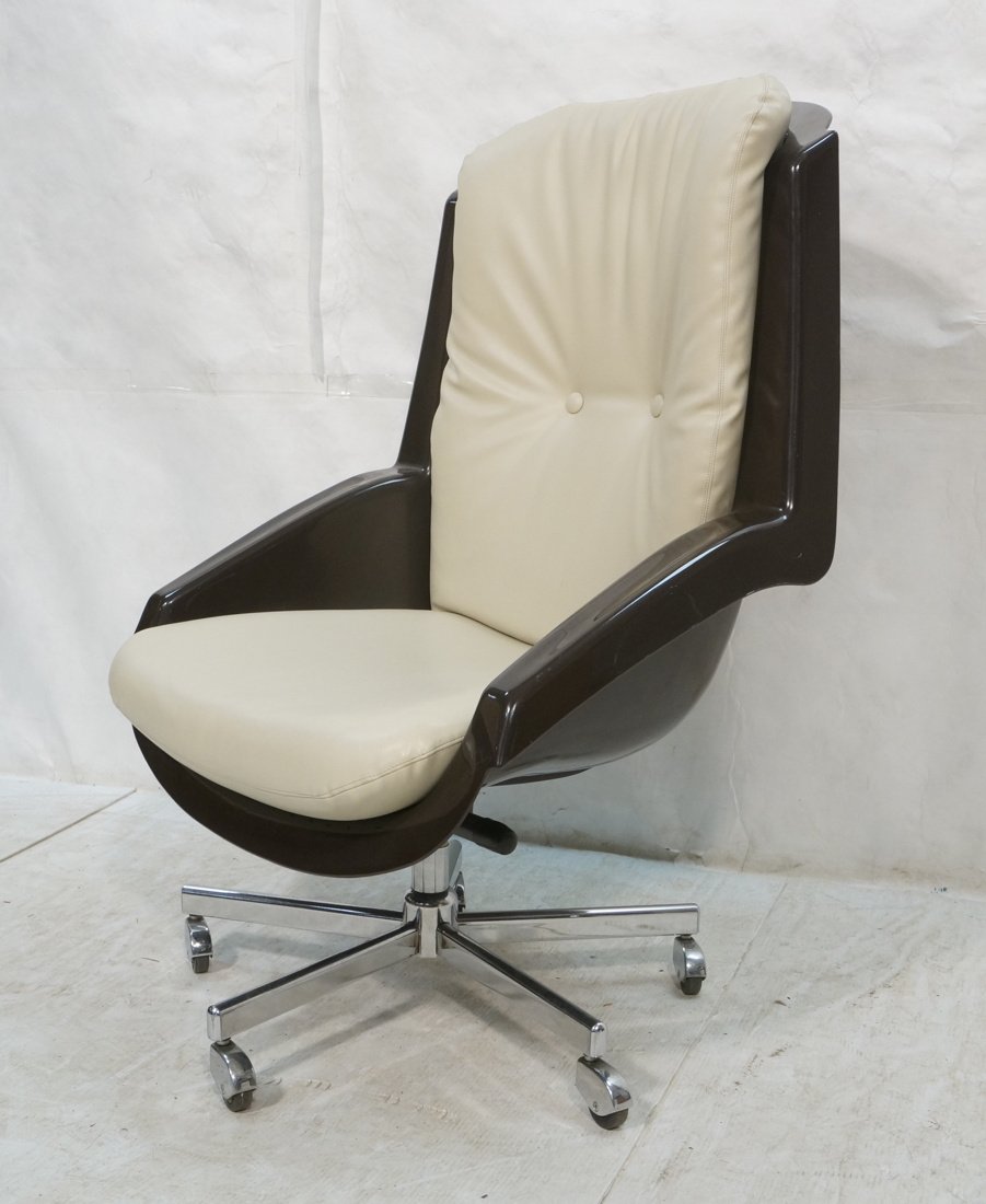 PAUL TUTTLE Alpha Lounge Chair.  Light tan cushio (1 of 10)
