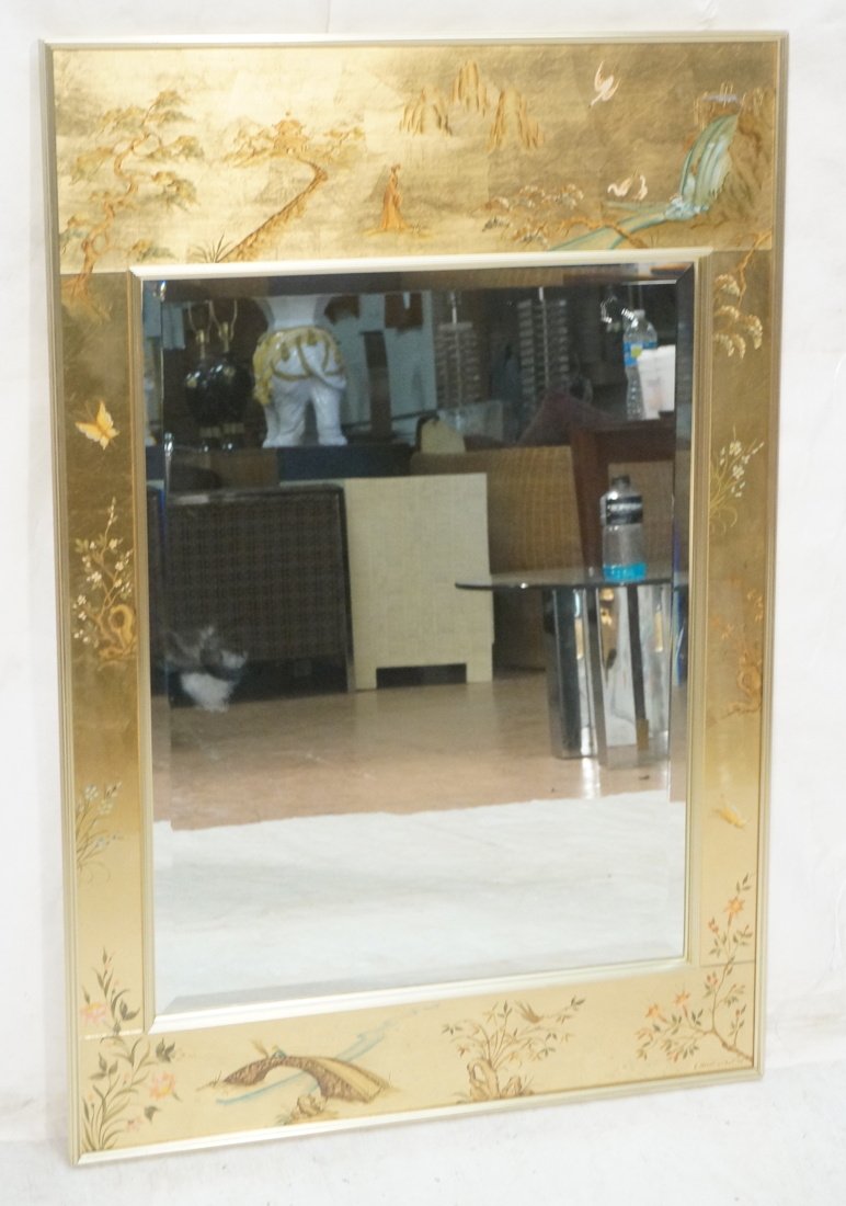 LaBarge Wall Hanging Mirror. Gold foiled frame wi (1 of 8)