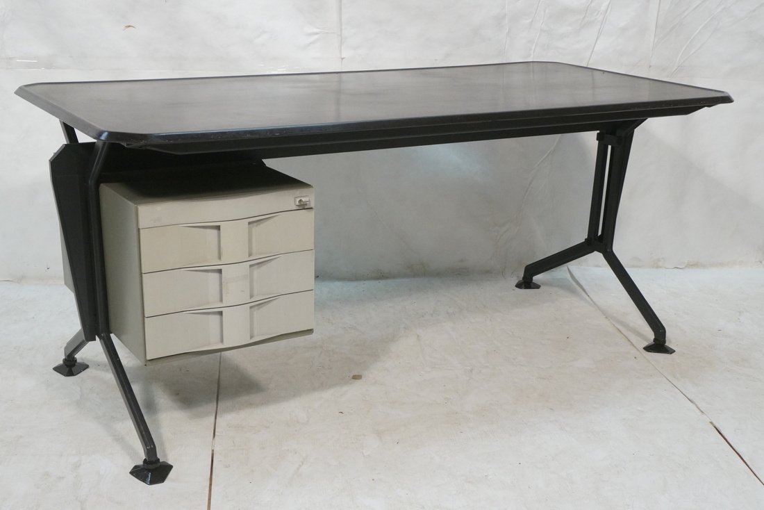 OLIVETTI by STUDIO BBPR Metal Office "ARCO" Desk. (1 of 10)