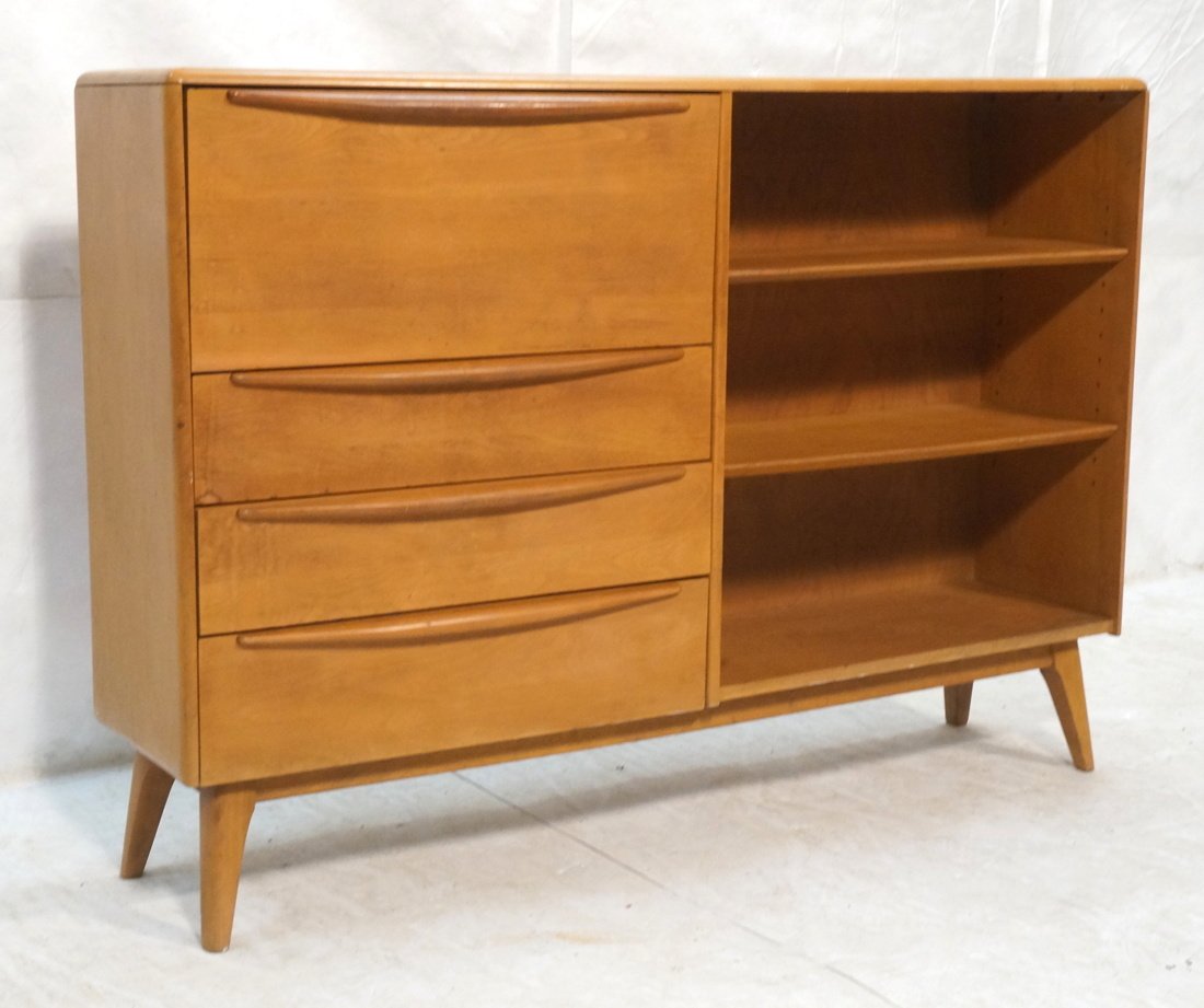 Heywood Wakefield Bookcase Shelf Unit. Drop down (1 of 10)