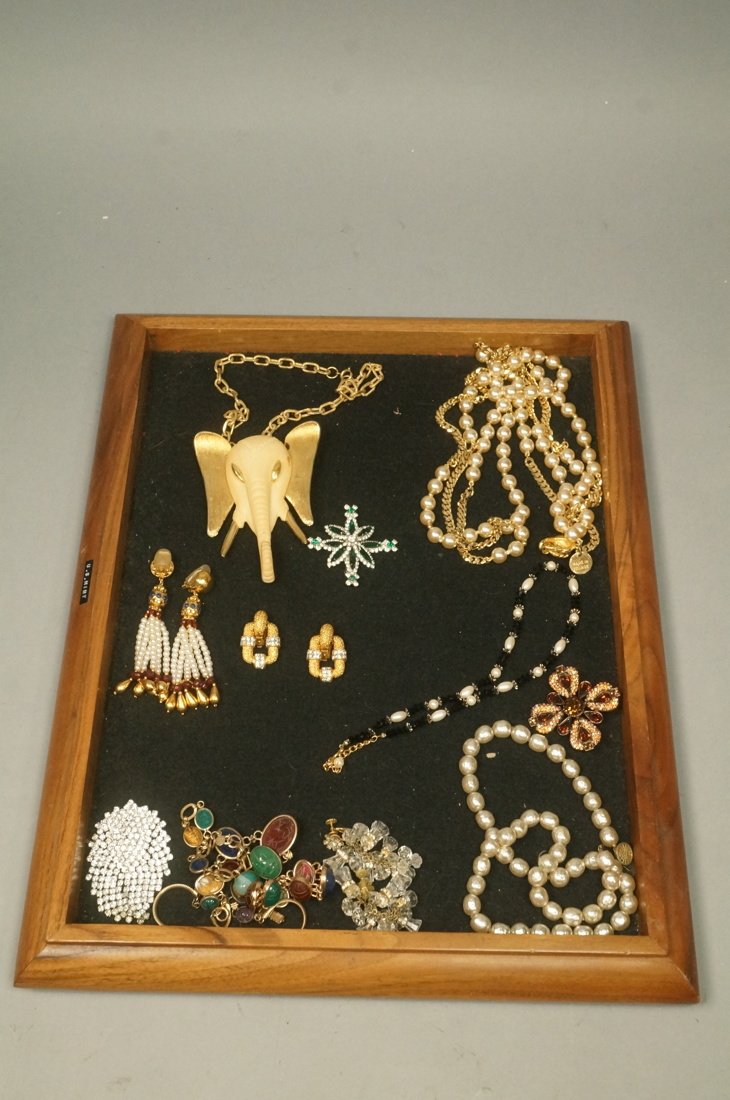 Lot 13pc Costume Jewelry. Most Signed. KENNETH LA (1 of 10)