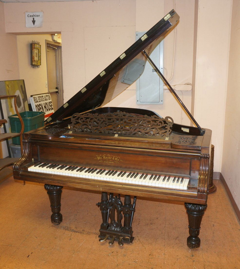 Rosewood WM. KNABE & CO. Baby Grand Piano. Marked (1 of 10)