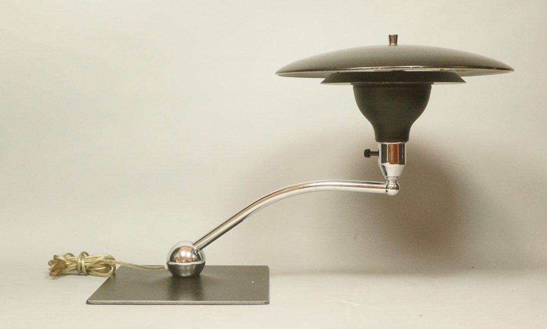 SIGHTLIGHT Saucer Table Desk Lamp. Modernist Blac (1 of 7)