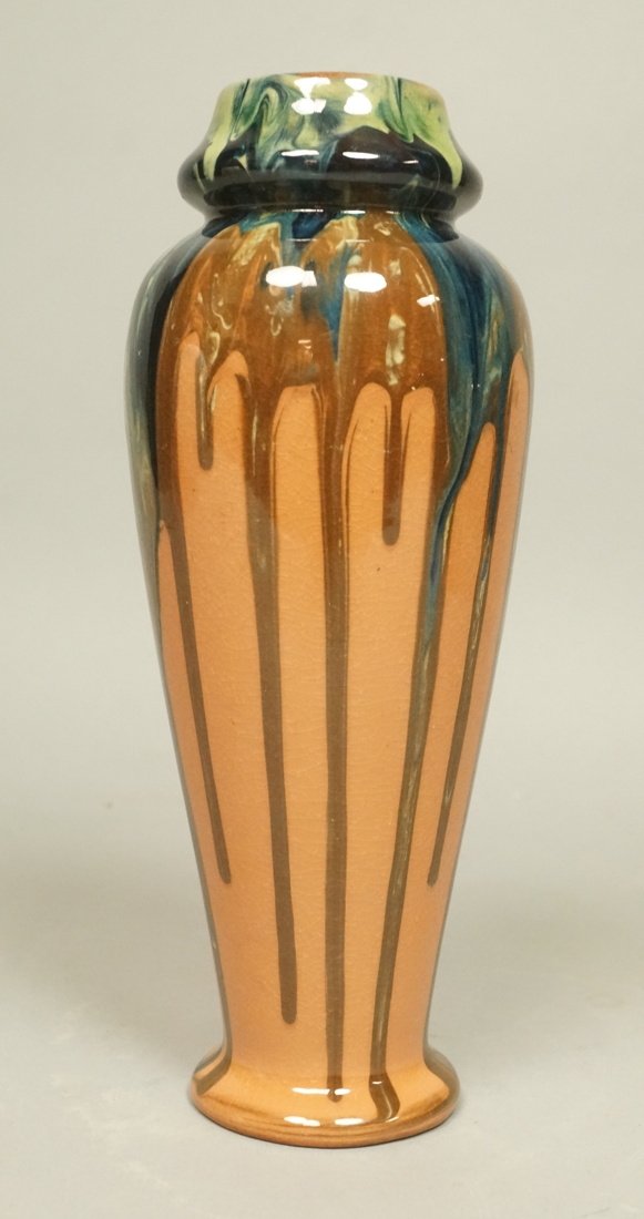 PETERS & REED Art Pottery Ceramic Vase. Drip glaz (1 of 6)
