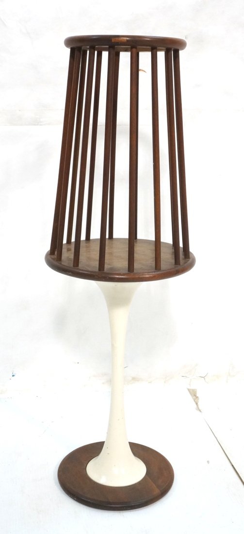 ARTHUR UMANOFF style Spindle Cage Side Tables. Wh (1 of 8)