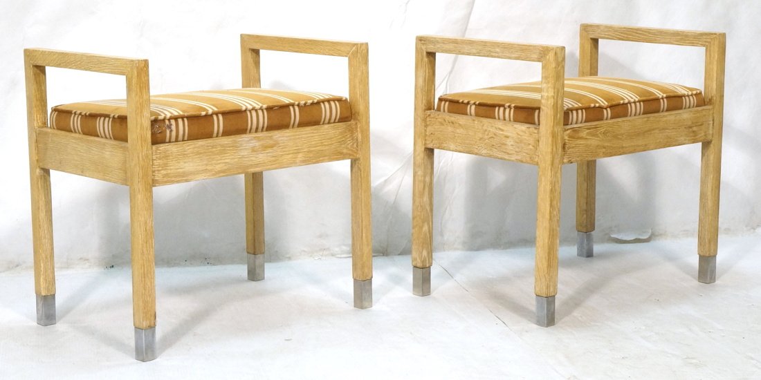 Pr PAUL FRANKL style Benches. Modernist Oak Bench (1 of 9)