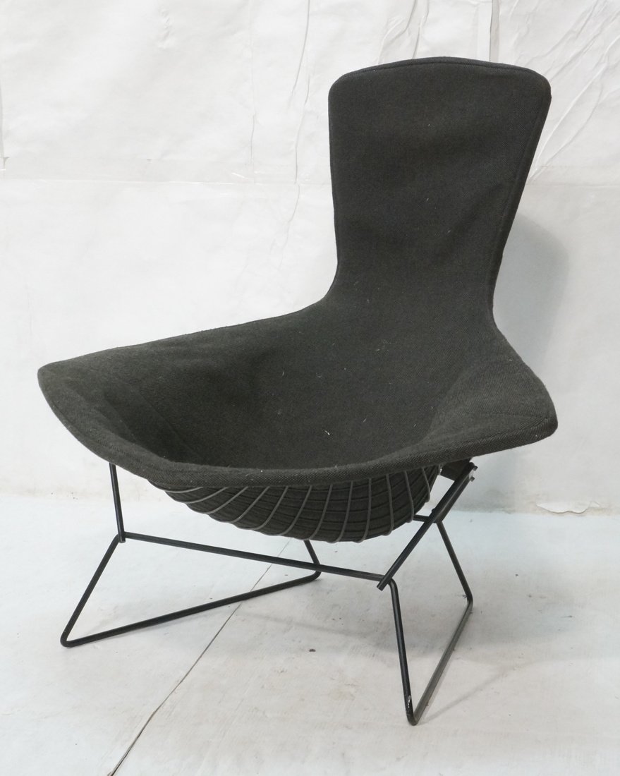 HARRY BERTOIA Bird Lounge Chair & Ottoman. Black (1 of 10)