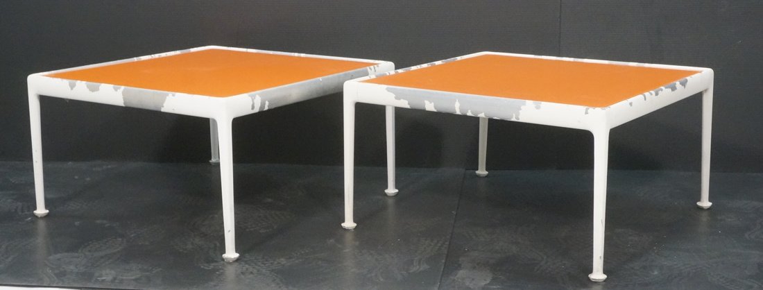Pr RICHARD SCHULTZ Low square tables with orange (1 of 10)