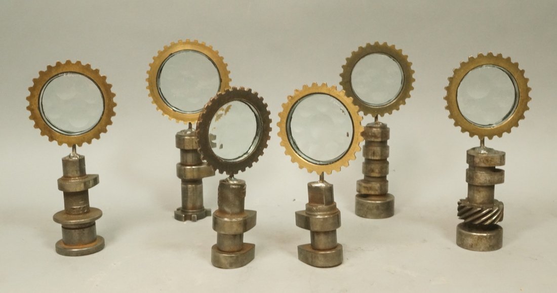 Set 6 Small Sculptures. Magiscopes on Iron Indust (1 of 7)