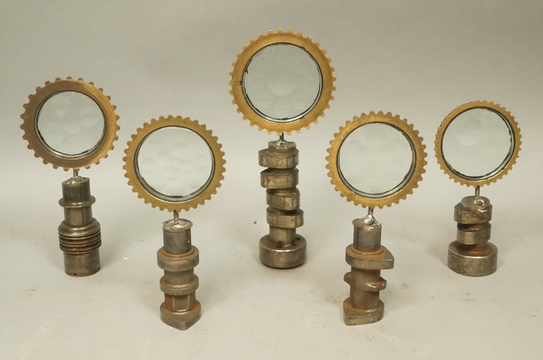 Set 5 Small Sculptures. Magiscopes on Iron Indust (1 of 9)