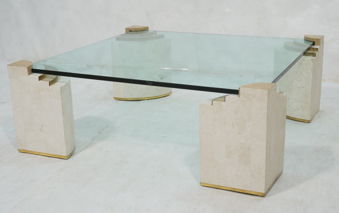 Maitland Smith style Four Part Terrazzo Stone Bas (1 of 10)