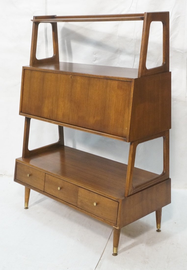 American Modern Angled Bookcase Desk. Drop front (1 of 7)