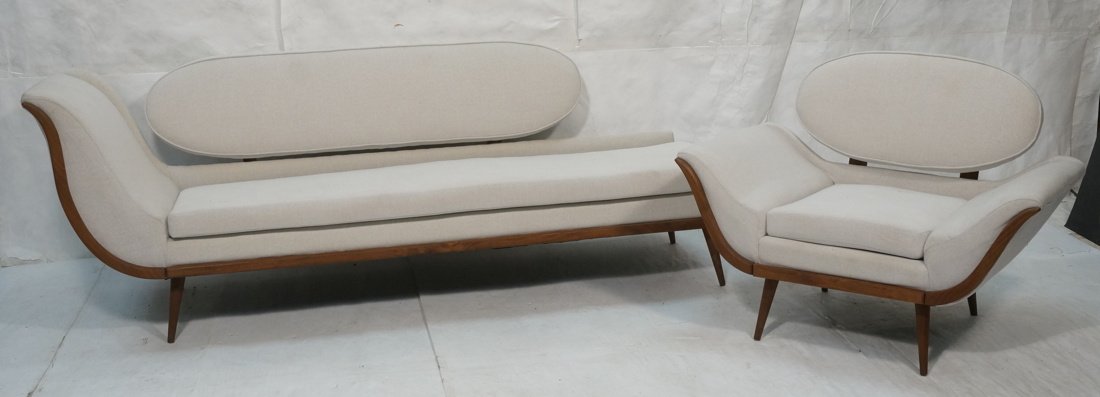 2pc Sofa & Large Oversized Lounge Chair. American (1 of 10)