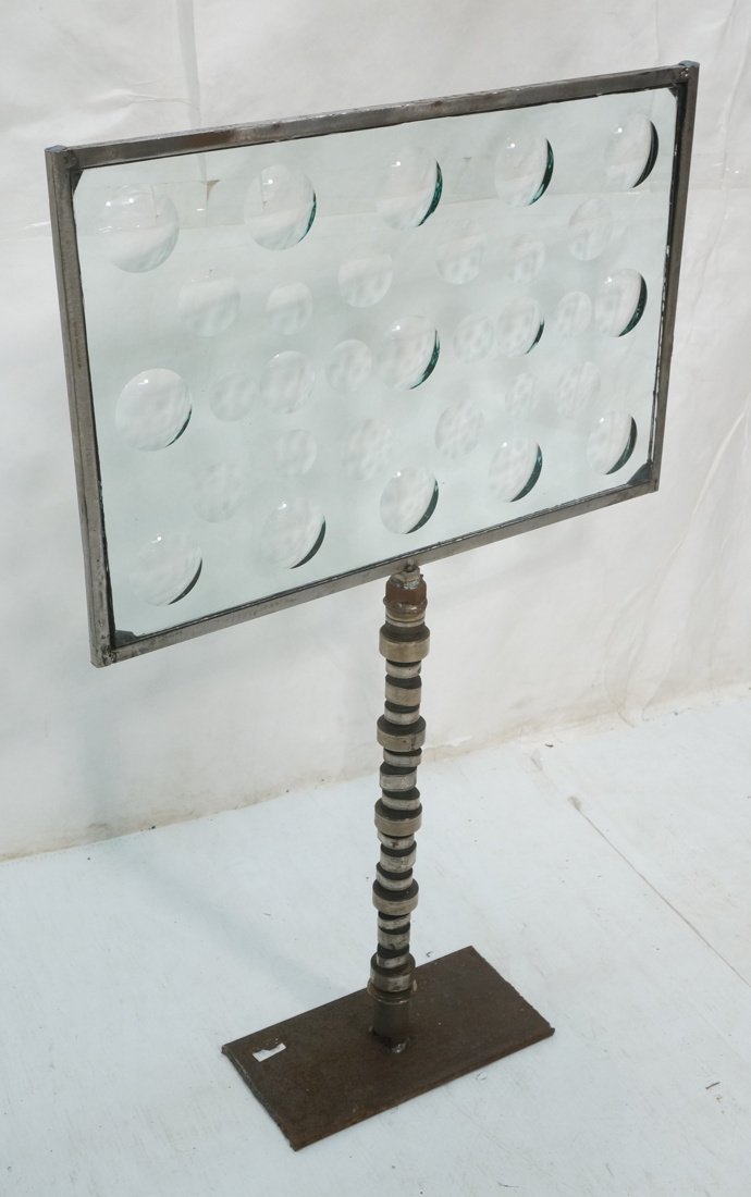 Industrial Magiscope Metal & Glass Table Sculptur (1 of 7)