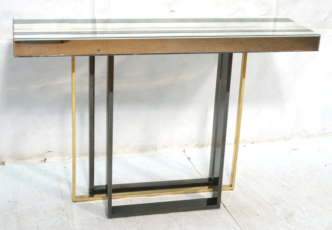 Contemporary Decorator Mirrored Console Table.  B (1 of 10)