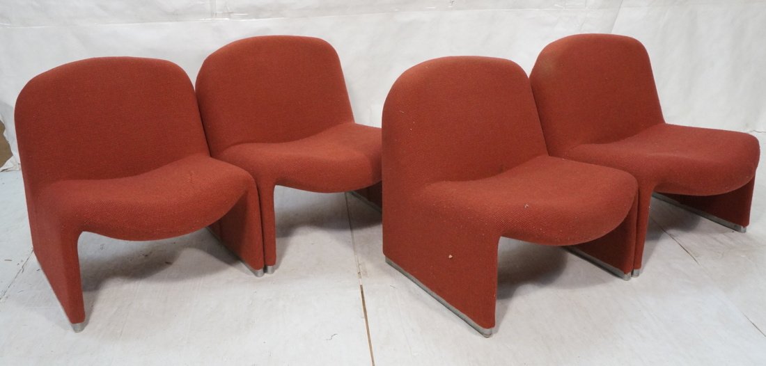 Pair Pierre Paulin Love seat Sofas.  Comprised of (1 of 10)