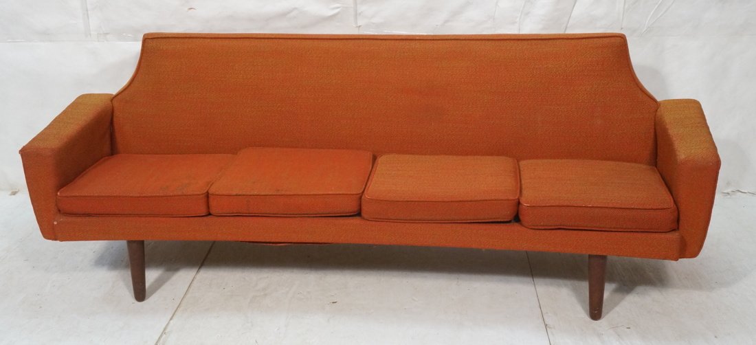 Hans Wegner Style Sofa Couch.  Large tapered Teak (1 of 10)