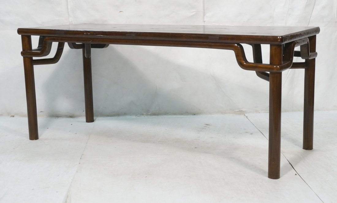 Asian Wood Hall Console Table. Thick wood with As (1 of 9)