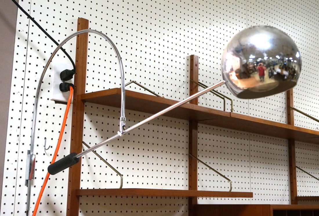 Chrome Ball Shade Modernist SONNEMAN style Wall L (1 of 10)