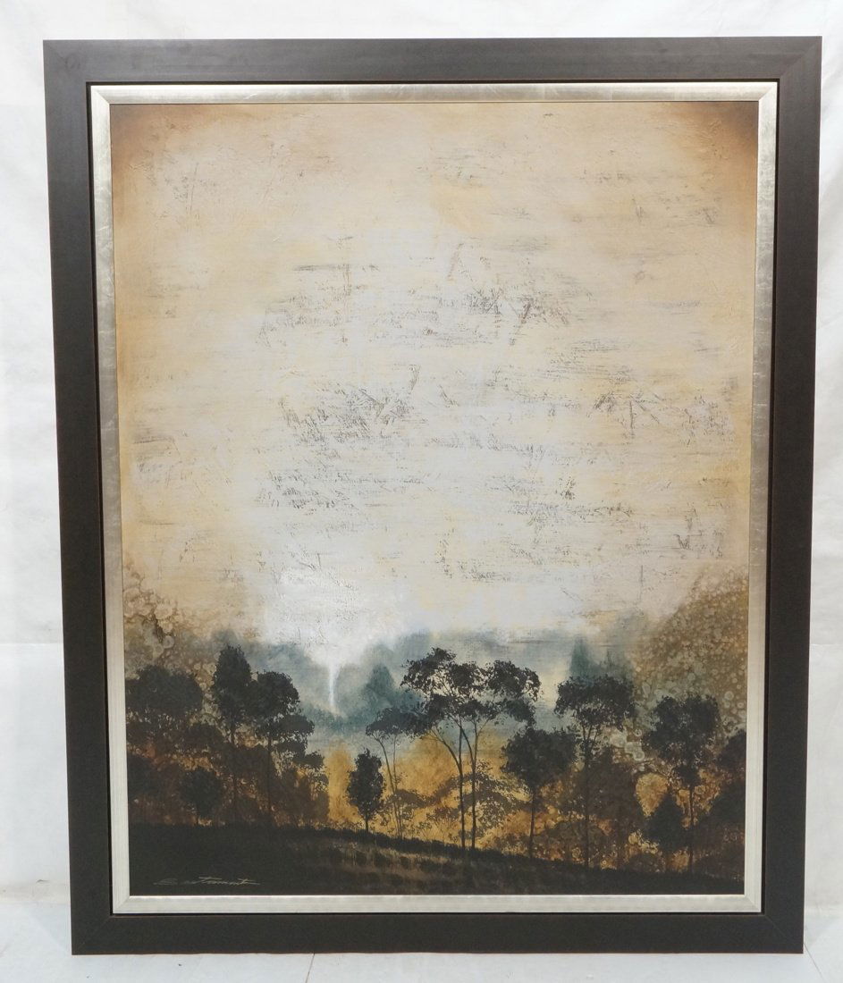 BUSTAMANTE Signed Large Oversized Oil Painting. O (1 of 10)