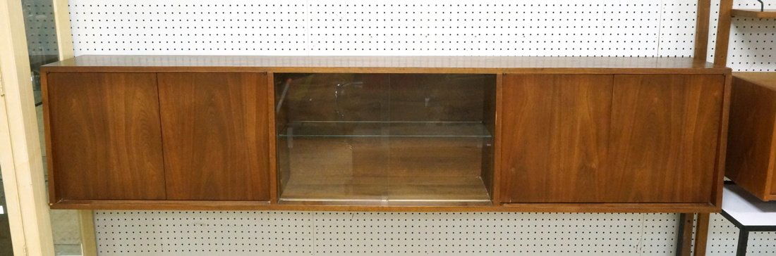 JENS RISOM Hanging Wall Cabinet. Four Wood Doors (1 of 10)