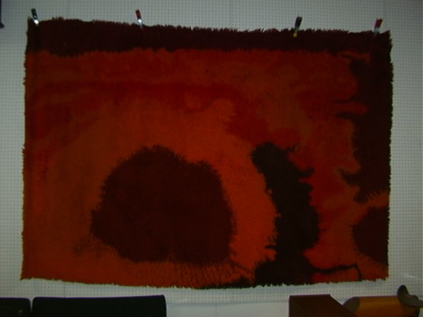 EGE RYA shag Carpet Rug. De Luxe Sunrise Pattern.: EGE RYA shag Carpet Rug. De Luxe Sunrise Pattern. Dimensions: : W: 6 feet: L: 9 feet Condition: Excellent condition US Shipping charge: Pick up or shipping quote from outside shipper