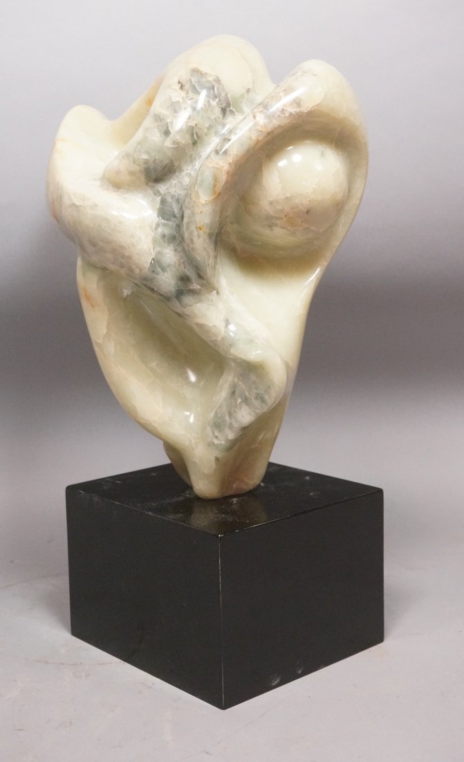 Signed Stone Abstract Sculpture. BRUNO FACCHINI. (1 of 7)