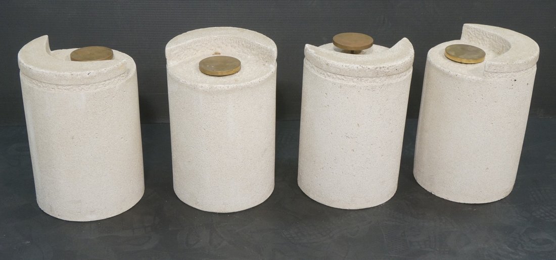 KARL SPRINGER Attributed Cocktail Table Legs. Cas (1 of 9)