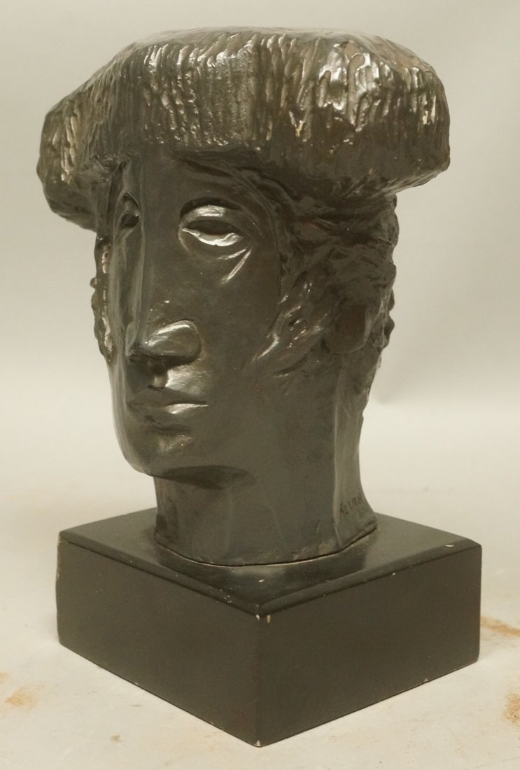 SUNOL ALVAR Sculpture Bust of Matador. Signed. (1 of 7)