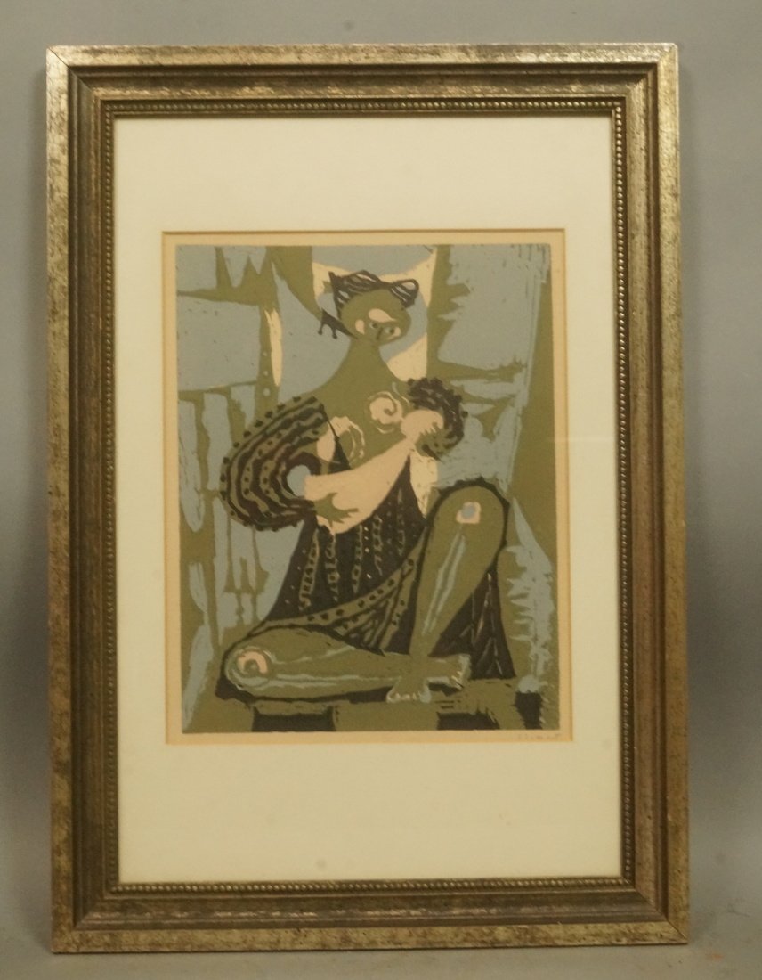 CLIMENT Pencil Signed Silkscreen Print. MOTHER & (1 of 5)