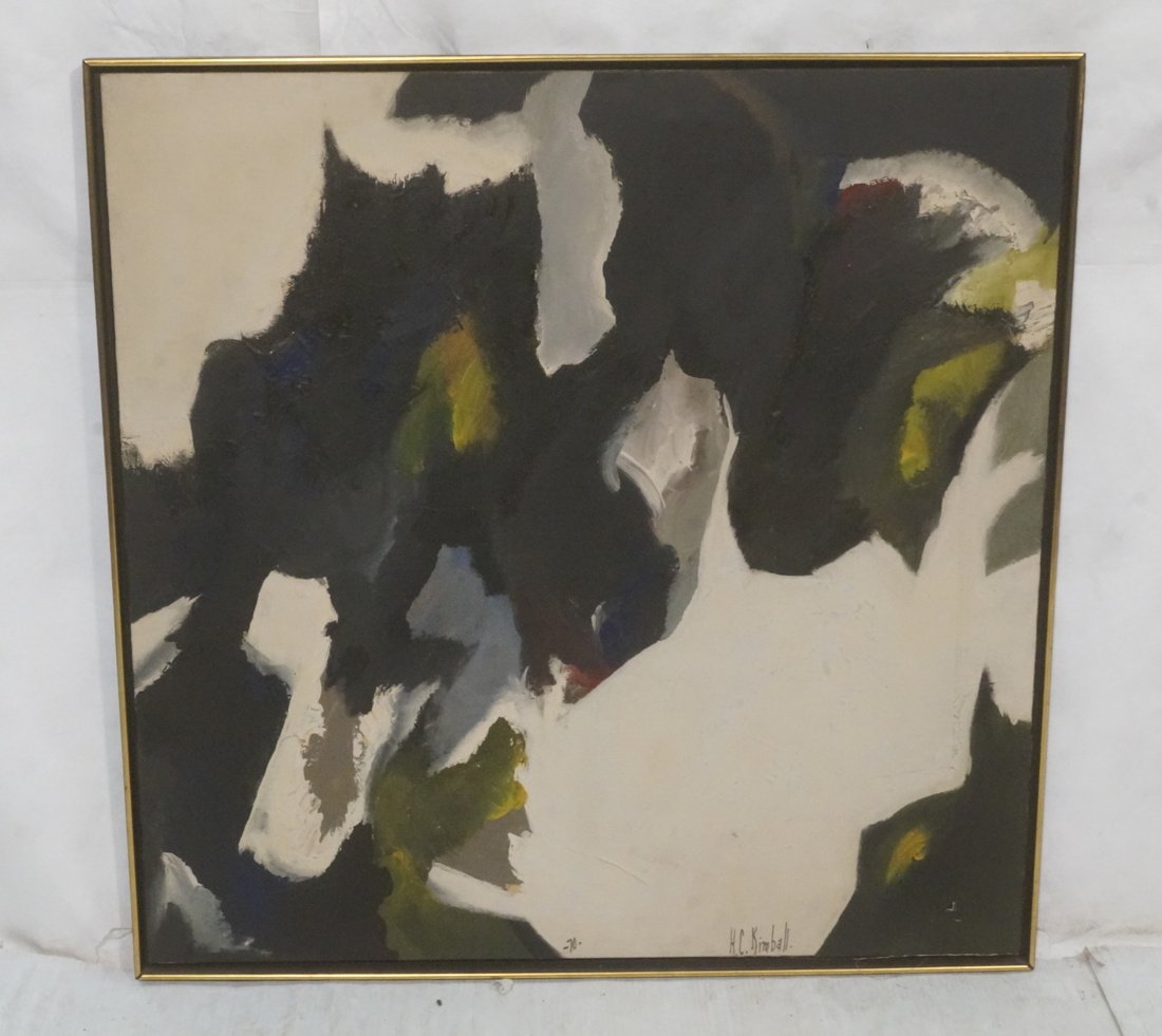 H C KIMBALL Oil Painting. Abstract Modernist Pain (1 of 10)