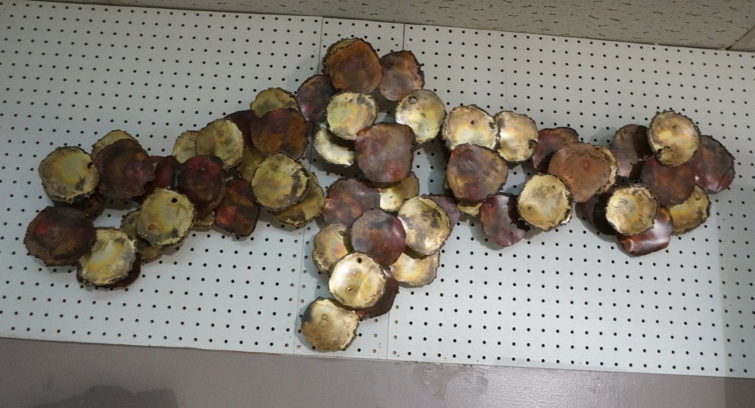 YARMARK Brutalist Mixed Metal Wall Sculpture. Mod (1 of 8)