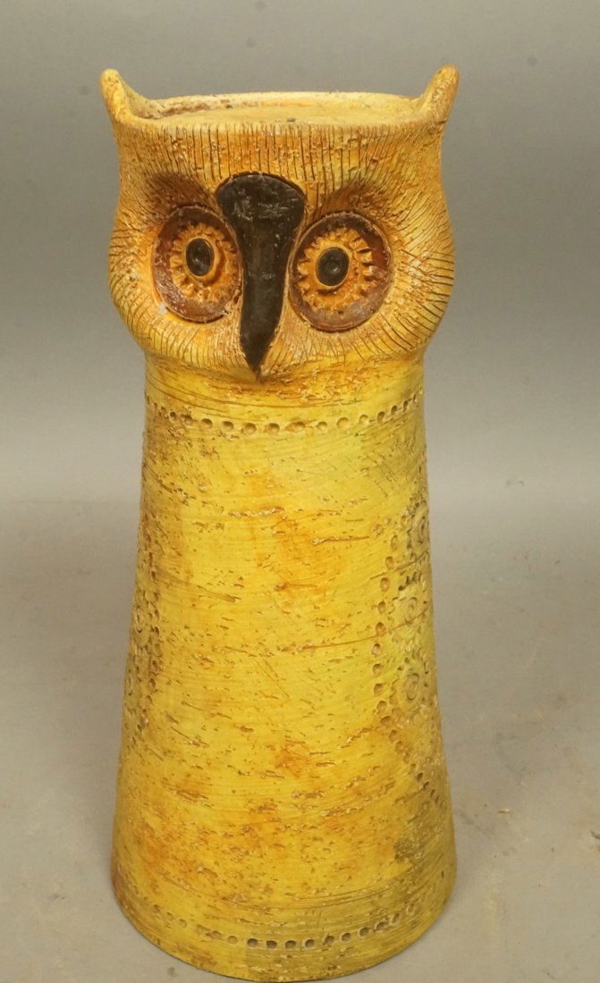 BITOSSI Rosenthal Netter Pottery Owl Vase. Italia (1 of 7)