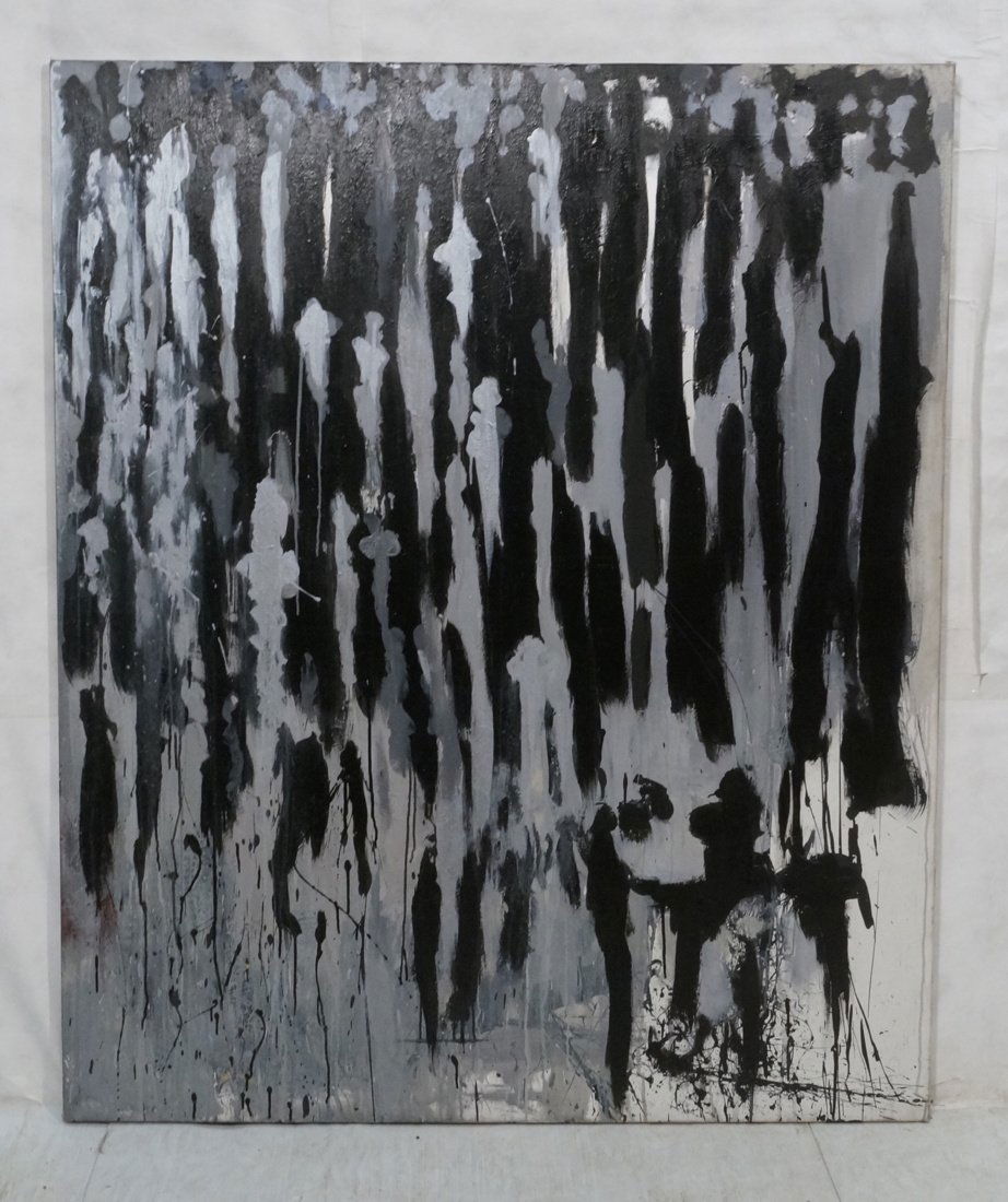 Adam Louis Grant Large Abstract Oil Painting. Bla (1 of 10)