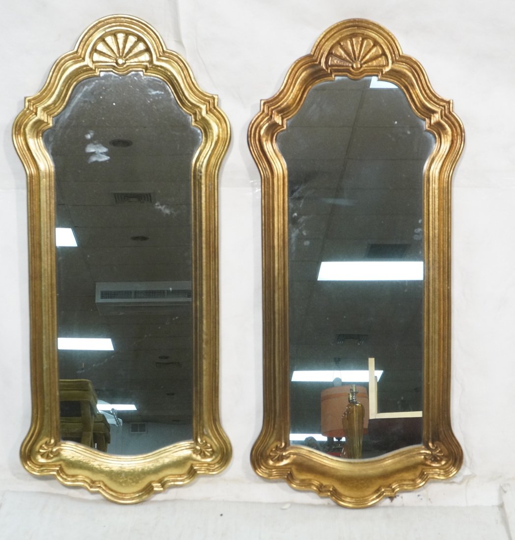 Pr DREXEL Gilt Wood Antique style Wall Mirror. Sh (1 of 7)