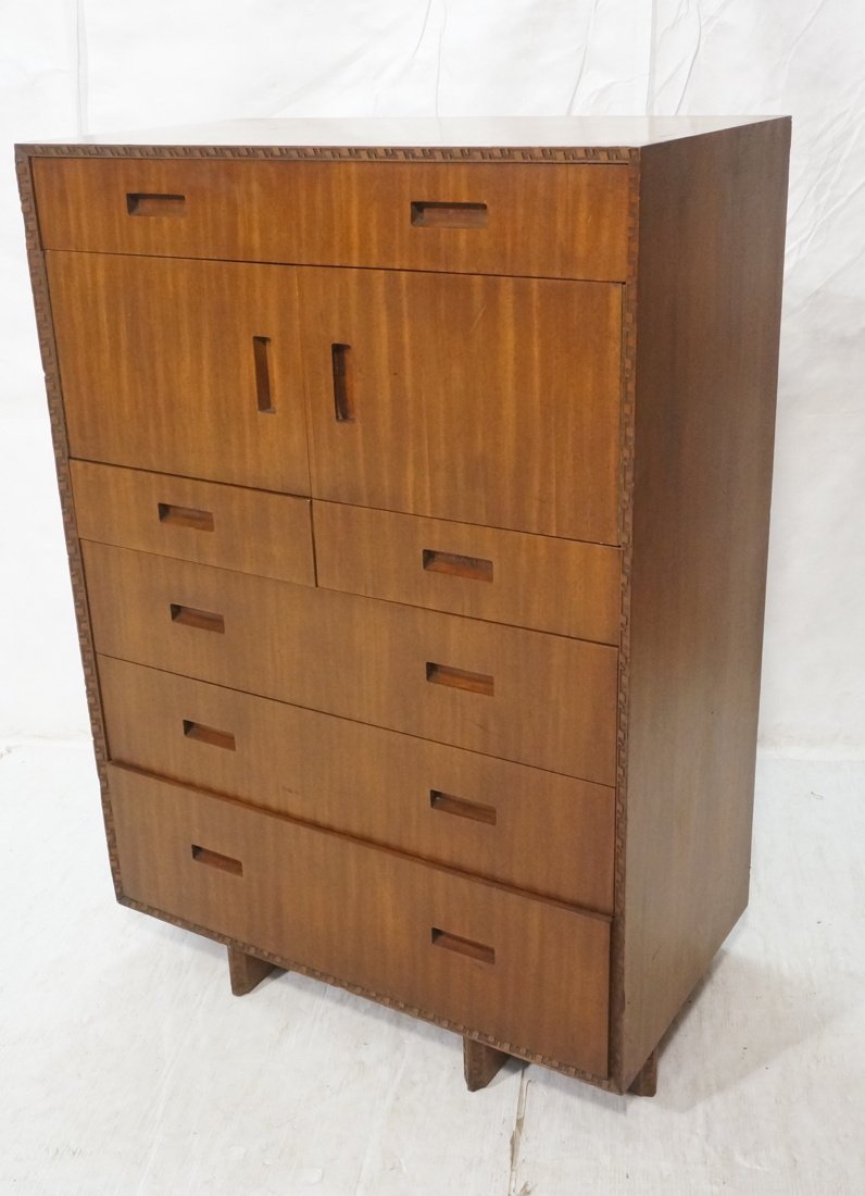 FRANK LLOYD WRIGHT Heritage Henredon Tall Dresser (1 of 10)