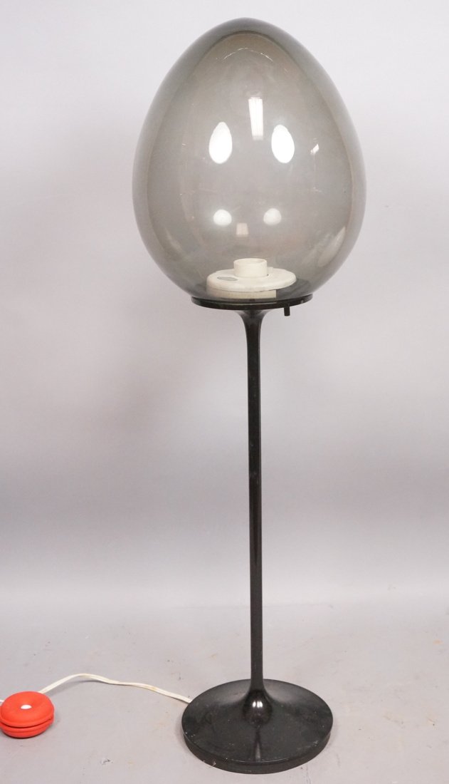 STEMLITE Modernist Smoked glass Lamp Bill Curry (1 of 9)