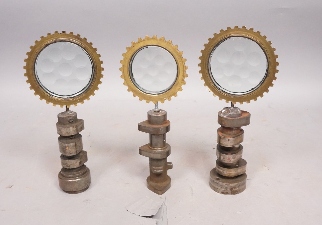 Set 3 Small Industrial Table Sculptures. Magiscop (1 of 9)