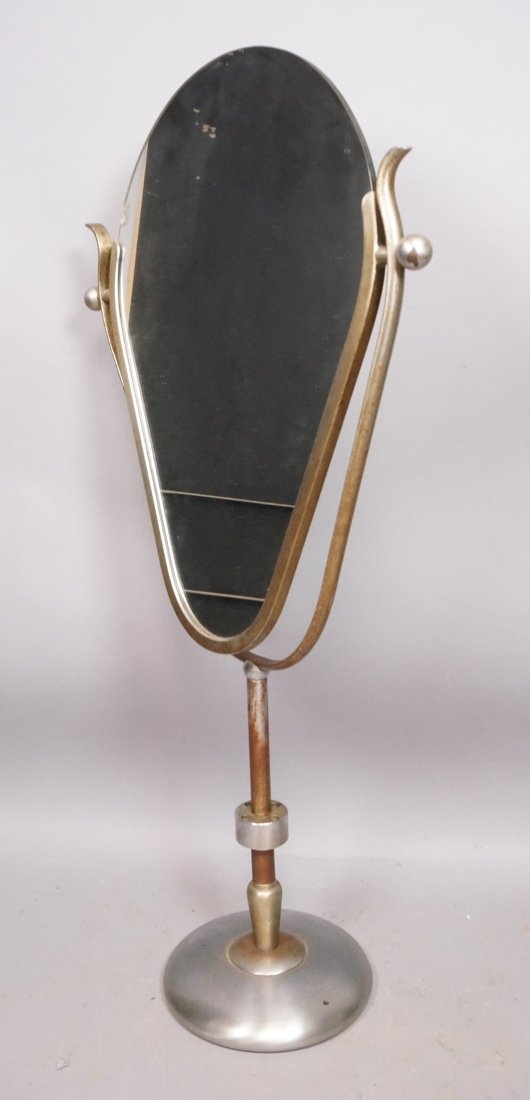 Heavy Art Deco Store Display Mirror on Stand. Ind (1 of 9)