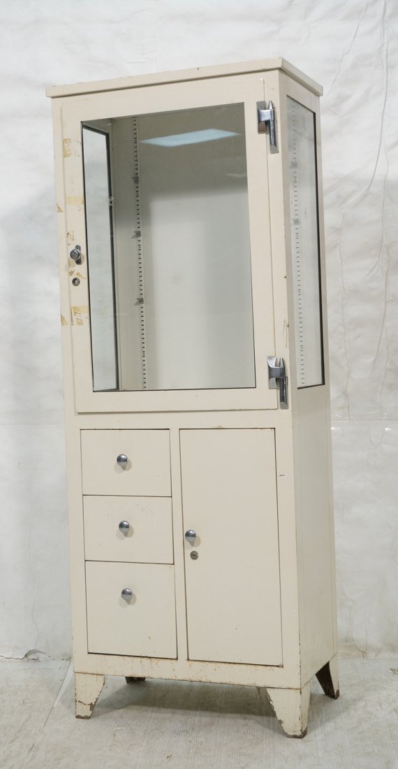 Industrial Metal Doctor's Medical Cabinet. Raised (1 of 9)